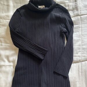 New York & Company Black Ribbed Sweater